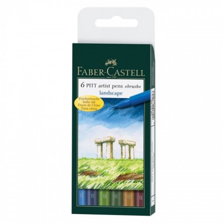 Bút cọ Pitt Artist Landscape, B, 6 Màu